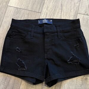 NEW Hollister Women's Black Jean Shorts